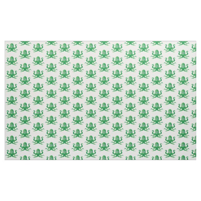 Fun green octopi fabric (Yard)