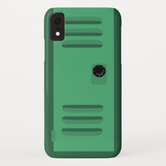 Fun Green School Locker Custom Cartoon