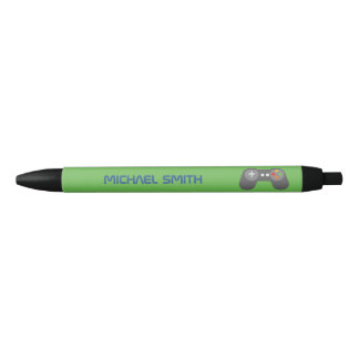Fun Green Video Game Themed Personalized Pen