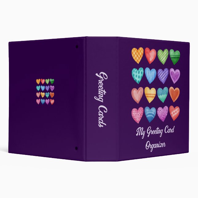 Fun Greeting Card Organizer 2" Capacity Binder (Background)