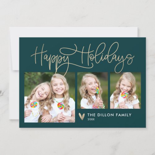 Fun Greeting EDITABLE COLOR Holiday Photo Card