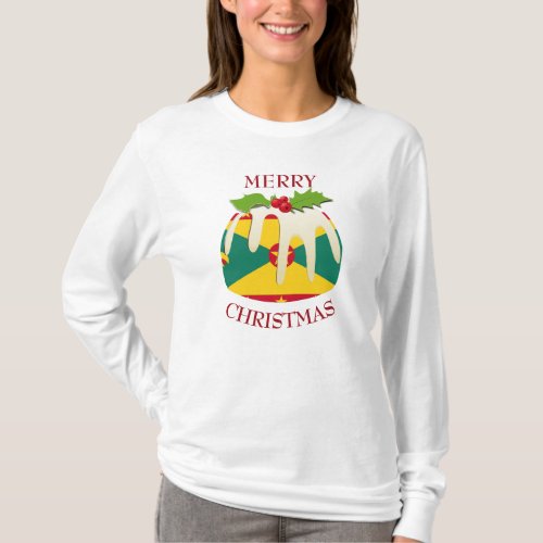 Fun  GRENADA  Christmas Pudding T_Shirt