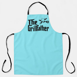 Fun grill Father word art  Apron