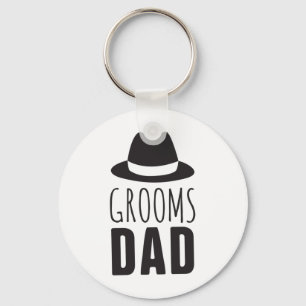 Fun Grooms Dad Groomsman Gift Bridal Party Wedding Keychain