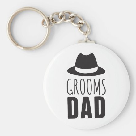 Fun Grooms Dad Groomsman Gift Bridal Party Wedding Keychain