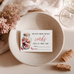 Fun Guess How Many Corks Game Bridal Shower Enclosure Card