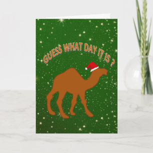 Fun Guess What Day It Is It Humor Christmas Card