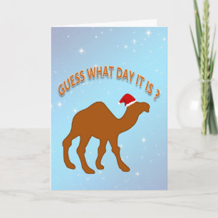 Fun Guess What Day It Is It Humor Christmas Card