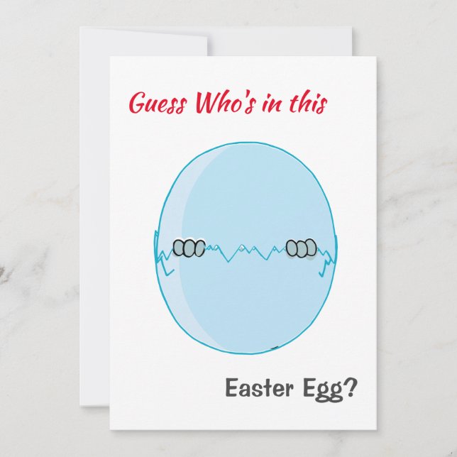 Fun Guess Who's in this Easter Egg Best Friend Hol Holiday Card (Front)