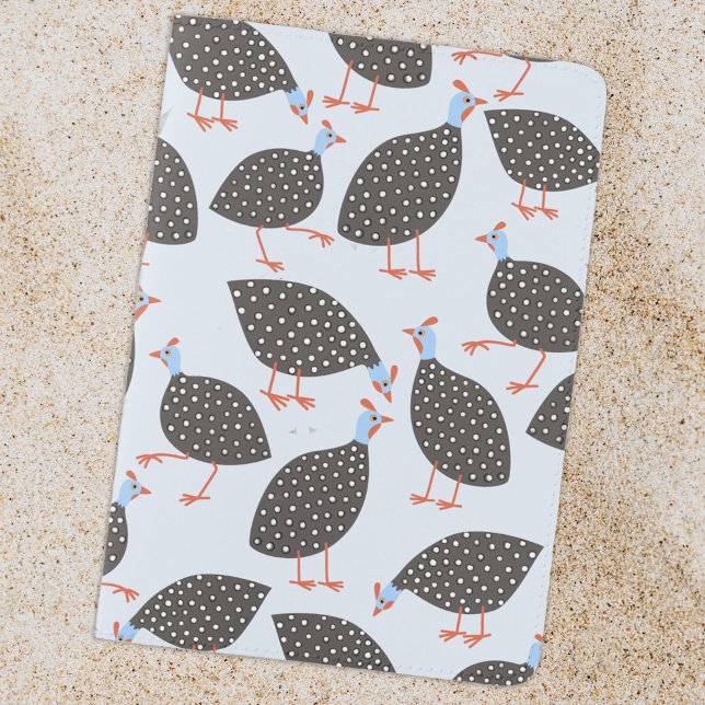 Fun Guineafowl Guineahen Bird Passport Holder (Fun Guineafowl or guineahen bird art passport cover )