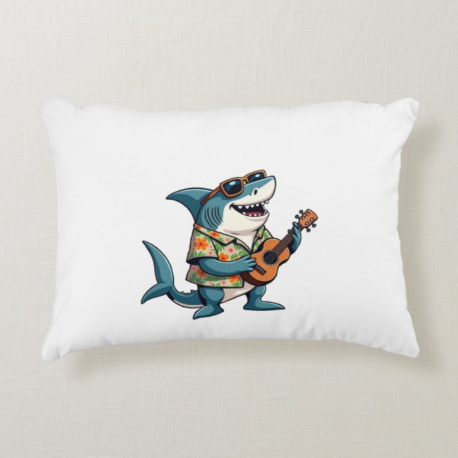 Fun Guitar PlayingT-Shirt Accent Pillow (Front)