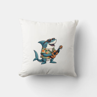 Fun Guitar PlayingT-Shirt Throw Pillow
