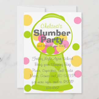 Fun Gumball Machine Invitation
