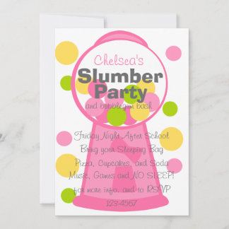 Fun Gumball Machine Invitation