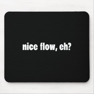 Fun Hair Meme - Sports - Hockey Hair - Flow Mouse Pad