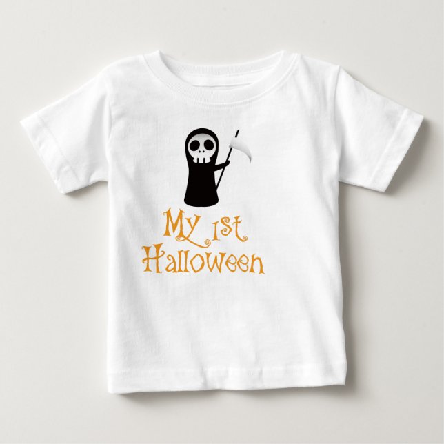 Fun Halloween Baby T-Shirt - My First Halloween (Front)