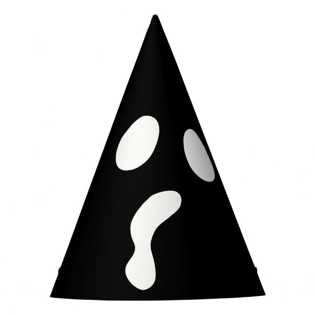 Fun Halloween boo face ghost scary Party Party Hat (Front)