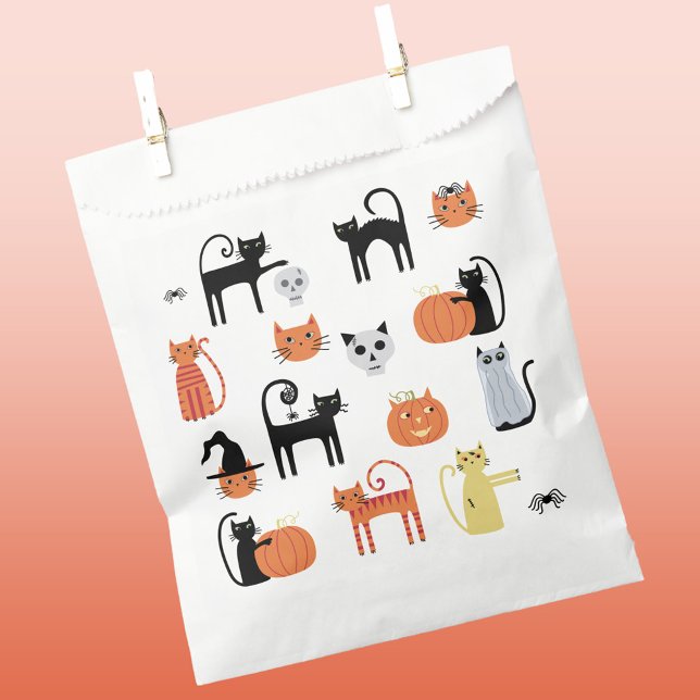 Fun Halloween Cat Favor Bags (Creator Uploaded)