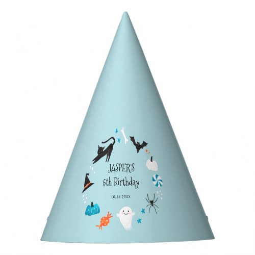 Fun Halloween Creature Blue Birthday Party Party Hat