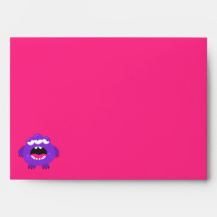 Fun Halloween Cute Pink Little Monster Envelope