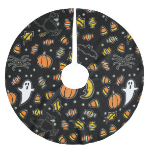 Fun Halloween Decor Brushed Polyester Tree Skirt