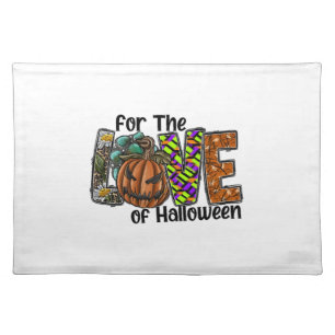 Fun Halloween Designs Hippie Halloween Retro Cloth Placemat