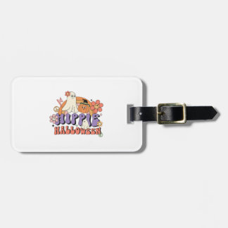Fun Halloween Designs Hippie Halloween Retro Luggage Tag