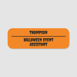 Fun Halloween Event Employee  Name Tag