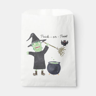Fun Halloween Favor Bag with Witch 