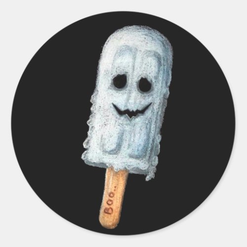 Fun Halloween ice cream sticker