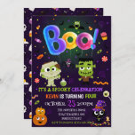 Fun Halloween Kids Costume Birthday Party  Invitation<br><div class="desc">Halloween Boo Birthday Invitation Boy Instant Download Thank You Card Spooky Costume Party</div>