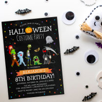 Fun Halloween Kids Costume Birthday Party Invitation