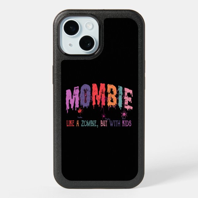 Fun Halloween Mombie Otterbox iPhone 15 Case (Back)