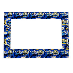 Fun Halloween Monster Pattern Magnetic Photo Frame
