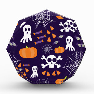 Fun Halloween Pattern Acrylic Award