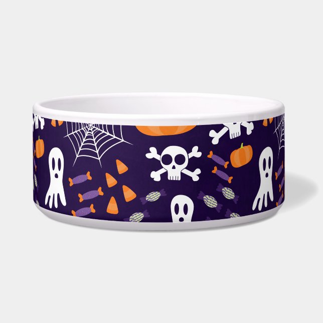 Fun Halloween Pattern Bowl (Front)