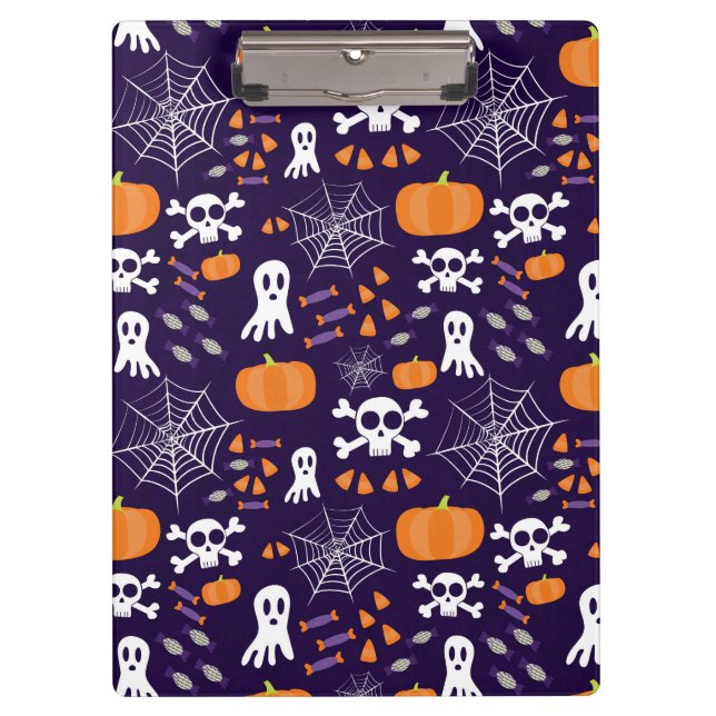 Fun Halloween Pattern Clipboard (Front)