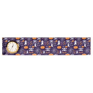 Fun Halloween Pattern Desk Name Plate