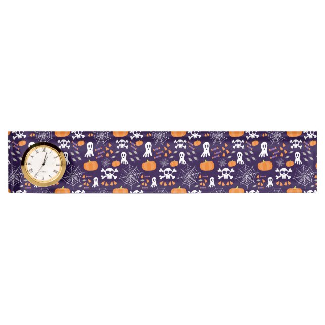 Fun Halloween Pattern Desk Name Plate (Front)