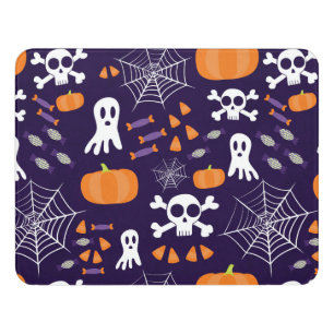 Fun Halloween Pattern Door Sign