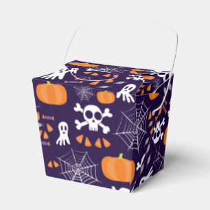 Fun Halloween Pattern Favor Boxes