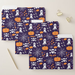 Fun Halloween Pattern File Folder