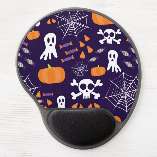 Fun Halloween Pattern Gel Mouse Pad (Front)