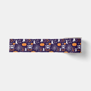Fun Halloween Pattern Grosgrain Ribbon