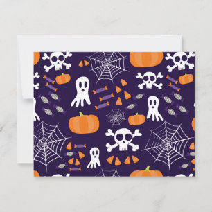 Fun Halloween Pattern Invitation