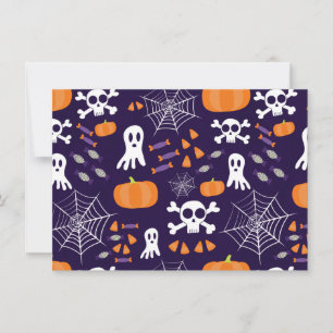 Fun Halloween Pattern Invitation