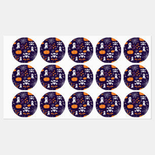 Fun Halloween Pattern Labels