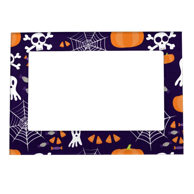 Fun Halloween Pattern Magnetic Frame (Front)