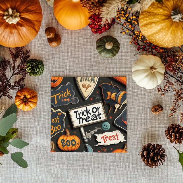 Fun Halloween Pattern Napkins (Creator Uploaded)