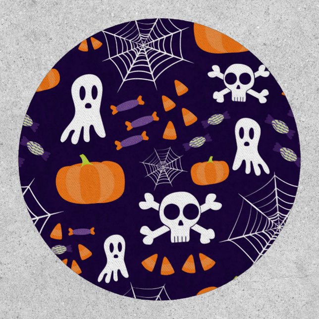 Fun Halloween Pattern Patch (Front)
